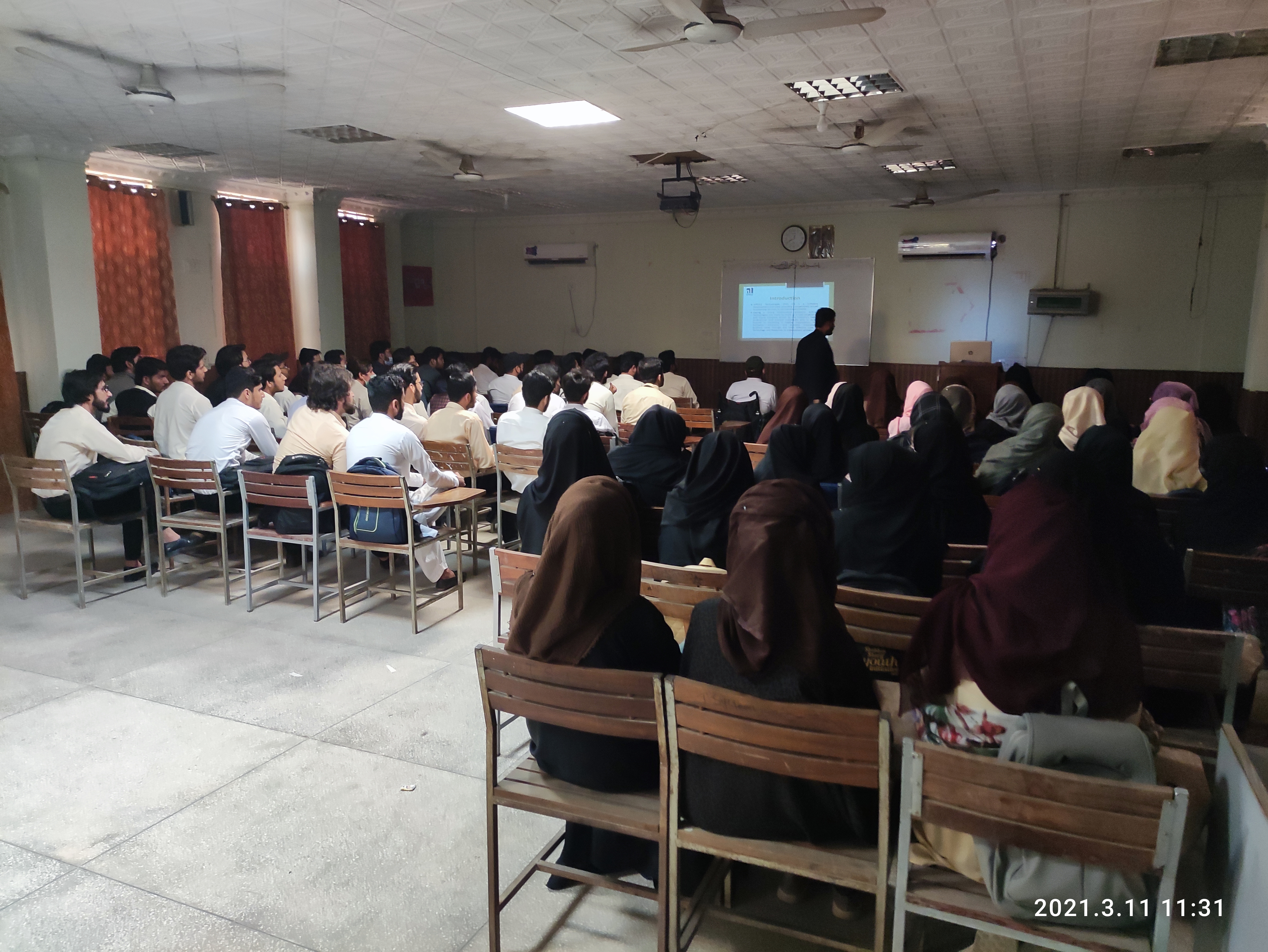 Speaking at Bahauddin Zakariya University